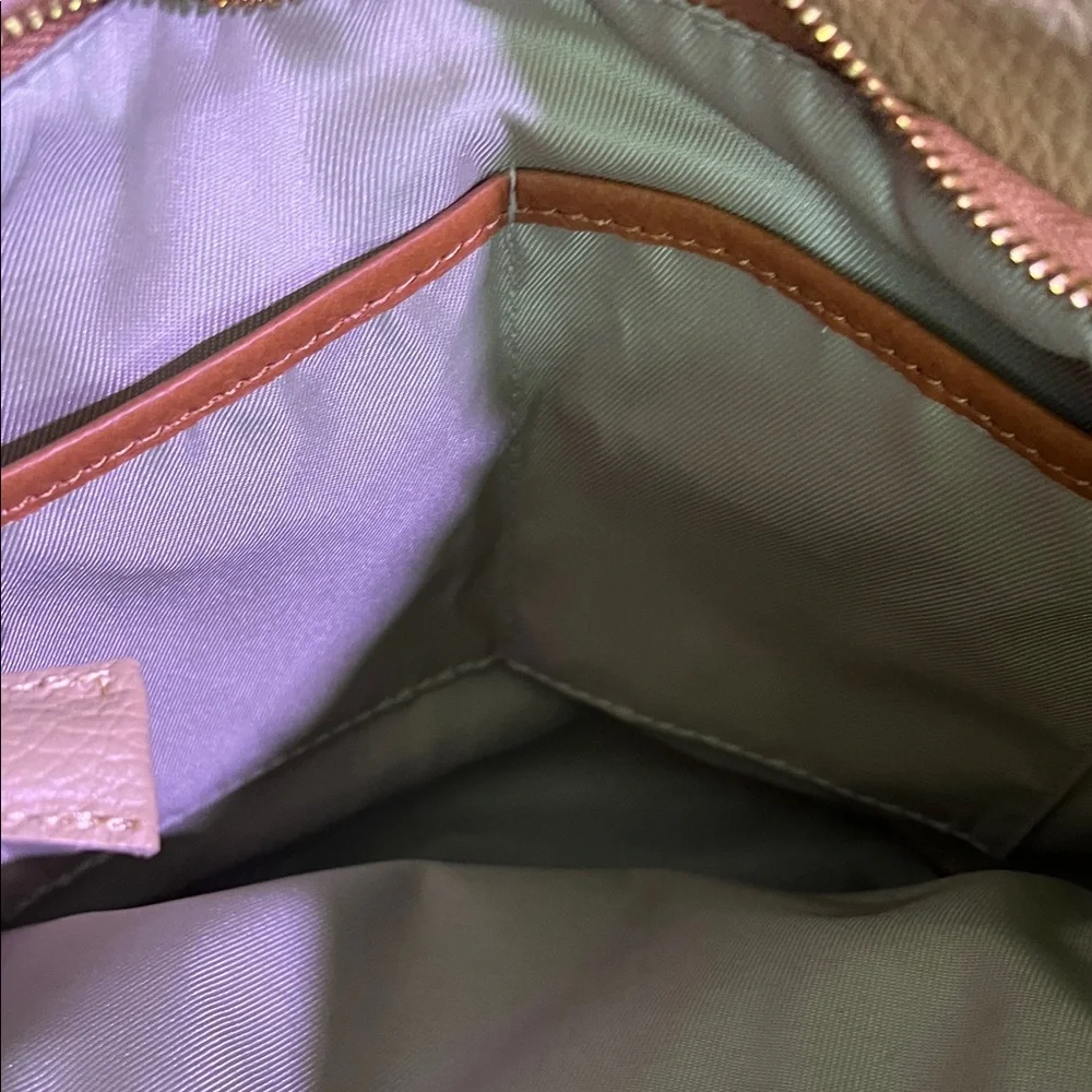 Valentina Elegant Tan Leather Women's Bag - Picture 11 of 13